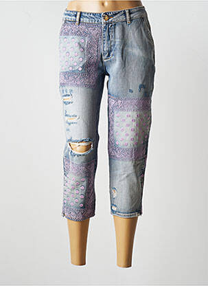 Jeans boyfriend stretch taille normale bleu FRACOMINA femme