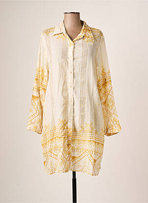 Robe de plage coupe ample jaune BAGATELLE FRANCE femme