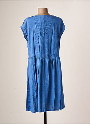 Robe courte manches courtes manches courtes bleu LOSAN femme