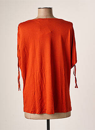 Top tissage jersey manches courtes orange B.YOUNG femme