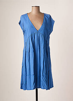 Robe courte bleu LOSAN pour femme
