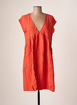 Robe courte orange LOSAN pour femme