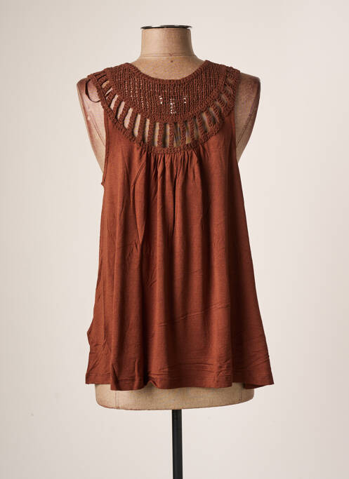 Top marron B.YOUNG pour femme