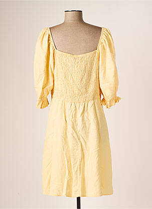 Robe mi-longue manches 3/4 manches 3/4 orange B.YOUNG femme