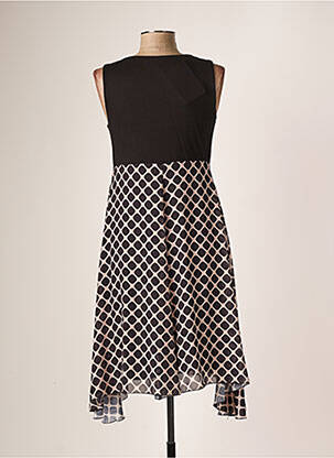 Robe mi-longue sans manche sans manche noir EROKE femme