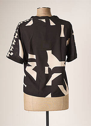 Blouse manches courtes manches courtes noir AHIMARIA femme