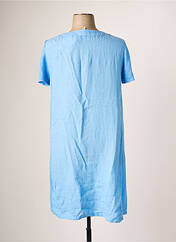 Robe mi-longue bleu 120% LINO pour femme seconde vue