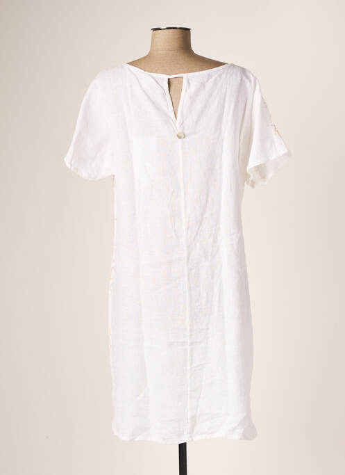 Robe maternité blanc LA FABBRICA DEL LINO pour femme