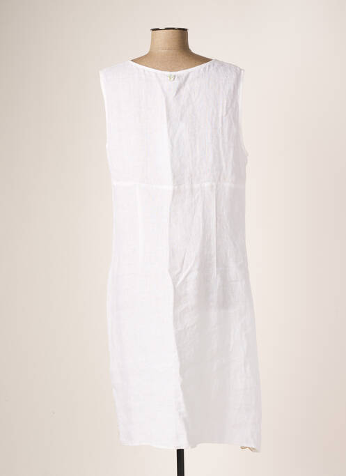 Robe mi-longue blanc LA FABBRICA DEL LINO pour femme