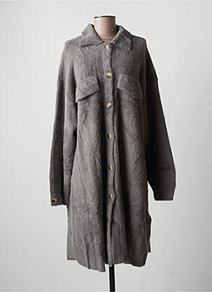 Veste casual coupe droite gris YEST femme