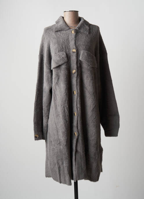 Veste casual coupe droite gris YEST femme