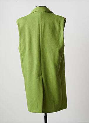 Manteau court coupe droite sans capuche vert CORNER femme