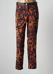 Pantalon droit orange ONE O ONE pour femme seconde vue