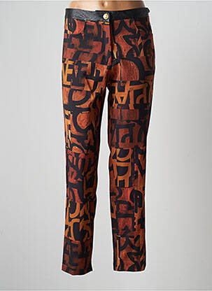 Pantalon droit orange ONE O ONE pour femme