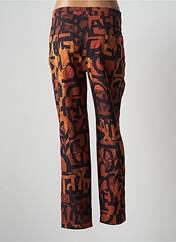 Pantalon droit orange ONE O ONE pour femme seconde vue