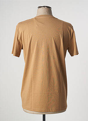 T-shirt stretch manches courtes marron SQUARE UP homme