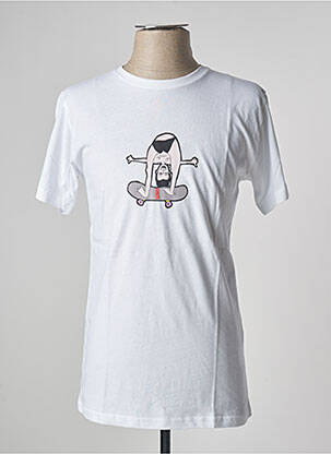 T-shirt coupe cintrée manches courtes blanc FRITO PROJECTS homme