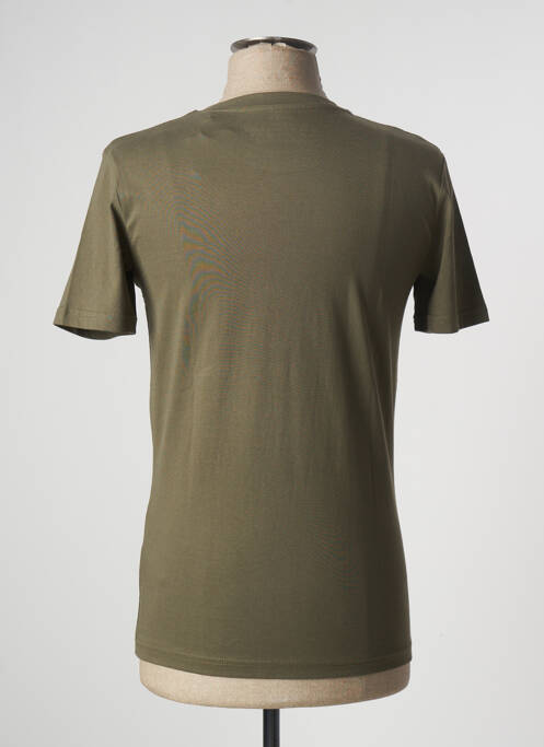 T-shirt coupe cintrée manches courtes vert SQUARE UP homme