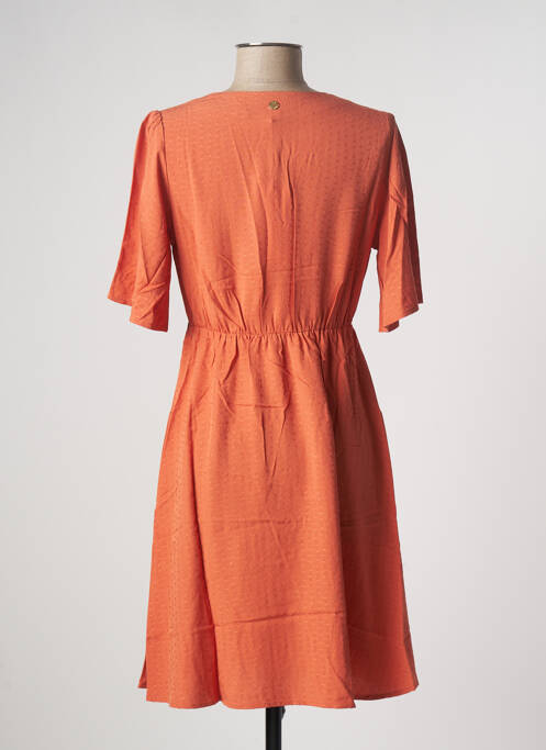Robe mi-longue orange LOLA ESPELETA pour femme