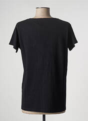 T-shirt noir HAPPY pour femme seconde vue