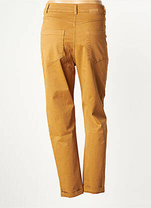 Pantalon droit taille à pinces taille haute marron PAKO LITTO femme