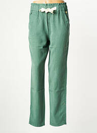 Pantalon droit taille haute taille haute vert LOLA ESPELETA femme