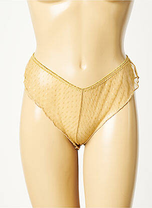 Tanga broderie jaune LOUISE MISHA femme