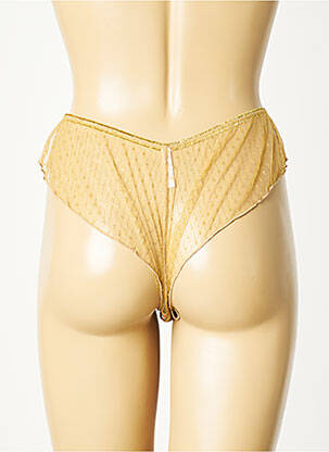 Tanga broderie jaune LOUISE MISHA femme