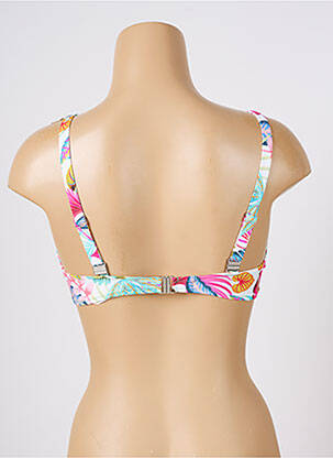 Haut de maillot de bain stretch haut soutien-gorge balconnet bleu ANTIGEL femme