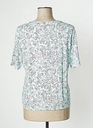 Top stretch manches courtes bleu EUGEN KLEIN femme