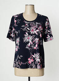 Top stretch manches courtes bleu EUGEN KLEIN femme