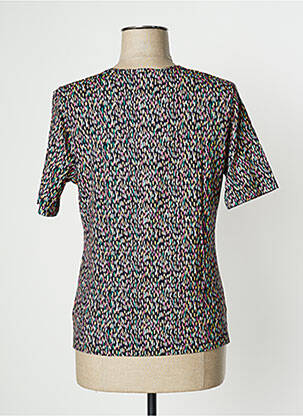 Top tissage jersey manches courtes bleu GRIFFON femme