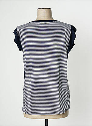 Top stretch manches courtes bleu I.ODENA femme