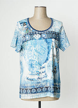 T-shirt bleu BAGORAZ pour femme