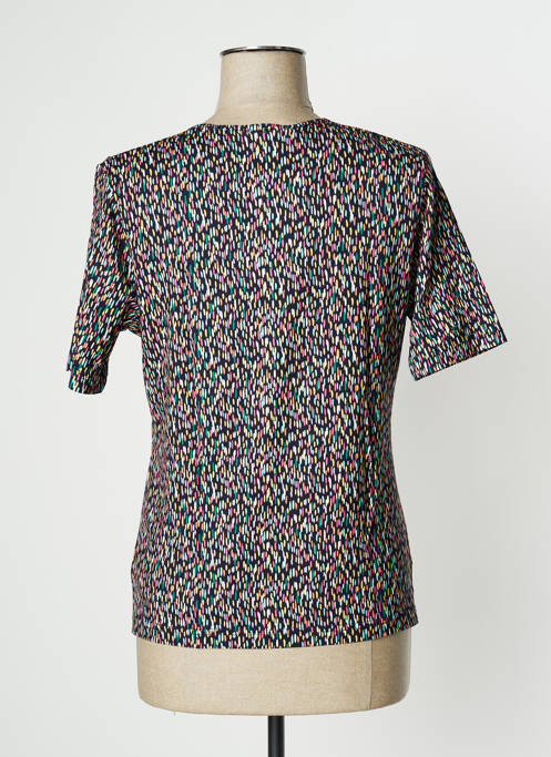 Top tissage jersey manches courtes bleu GRIFFON femme