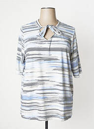Top tissage jersey manches courtes bleu NO SECRET femme