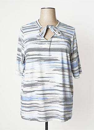 Top tissage jersey manches courtes bleu NO SECRET femme