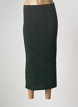 Jupe longue taille haute vert AN' GE femme