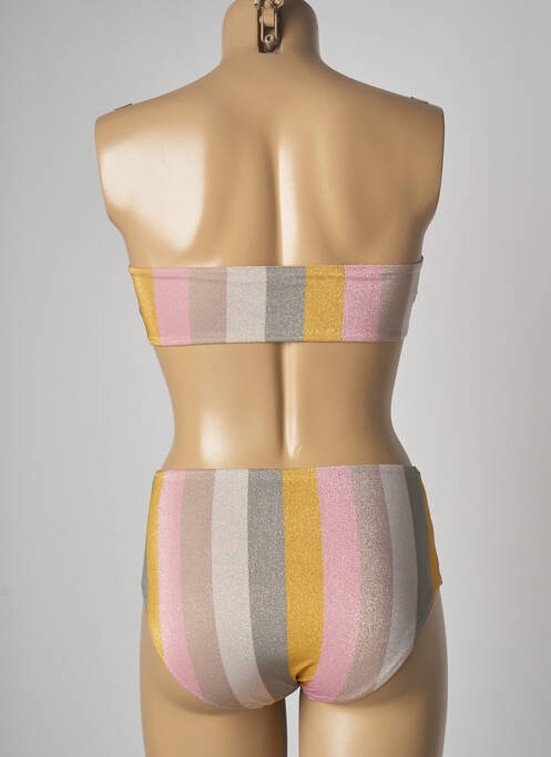 Maillot de bain 2 pièces stretch haut bandeau vert KIWI femme