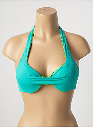 Haut de maillot de bain stretch haut soutien-gorge moulé vert KIWI femme