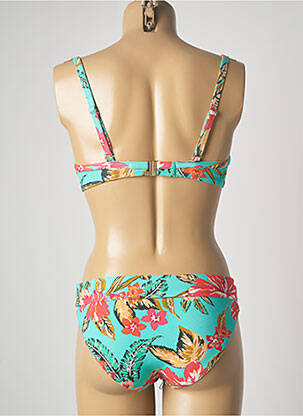 Maillot de bain 2 pièces stretch haut soutien-gorge moulé bleu LOLITA ANGELS femme