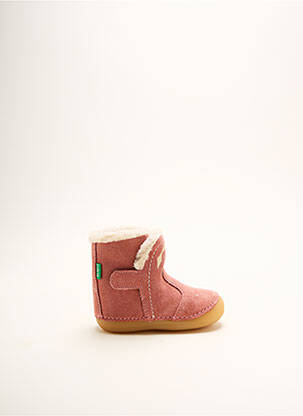 Bottines/Boots rose KICKERS pour fille