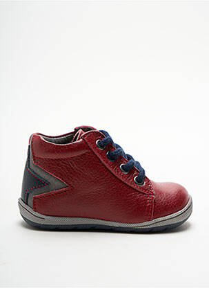 Baskets tissage toile bout rond rouge BELLAMY garcon