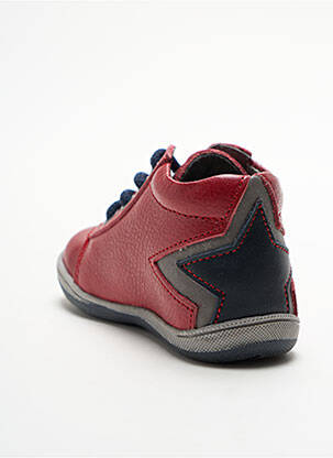 Baskets tissage toile bout rond rouge BELLAMY garcon