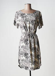Robe mi-longue manches courtes manches courtes gris ANNA SCOTT femme