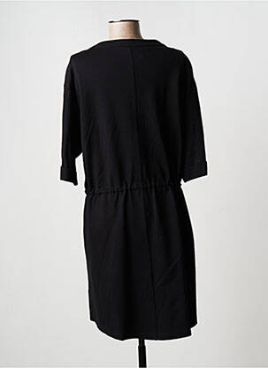 Robe mi-longue manches 3/4 manches 3/4 noir CISO femme