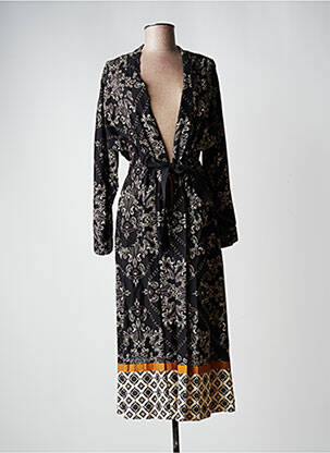 Veste kimono noir LA FEE MARABOUTEE pour femme