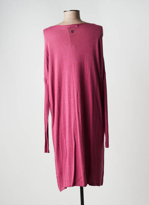Robe pull col rond manches longues rose MES SOEURS ET MOI femme