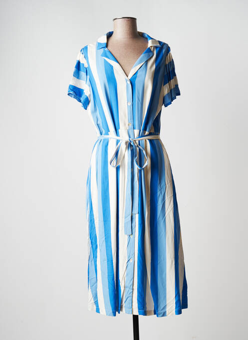 Robe mi-longue bleu COMPAÑIA FANTASTICA pour femme