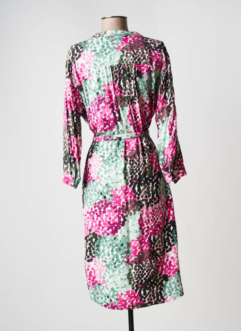 Robe mi-longue rose SANDWICH pour femme